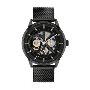 Calvin Klein Marquee Multifunction Black Stainless Mesh Bracelet