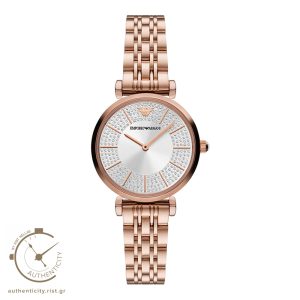 Emporio Armani Gianni T-Bar Rose Gold Stainless Steel Bracelet