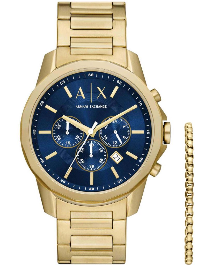 ARMANI EXCHANGE Banks Chronograph Gold Stainless Steel Bracelet