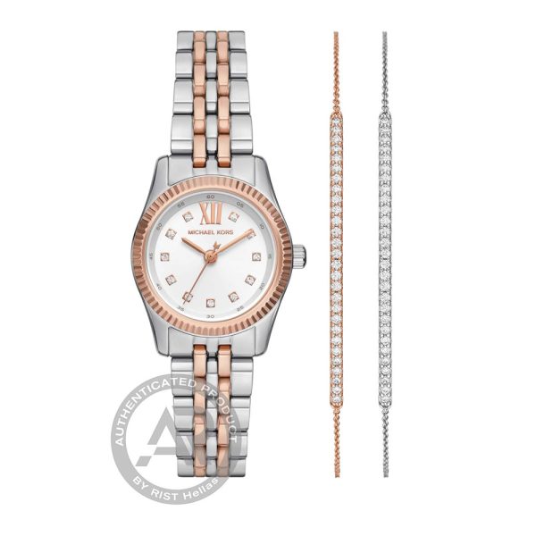 Michael Kors Lexington Set Two Tone Stainless Steel Bracelet