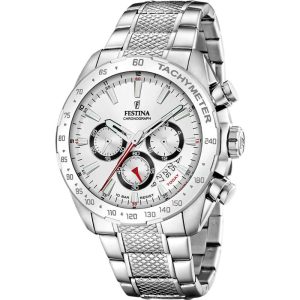 Festina chronograph with metal bracelet